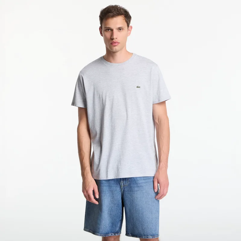 T-shirt LACOSTE Base T-shirt melange šedé XL
