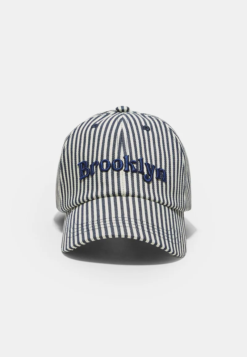 Stradivarius Καπέλο Τζόκεϊ Brooklyn Navy Blue Os