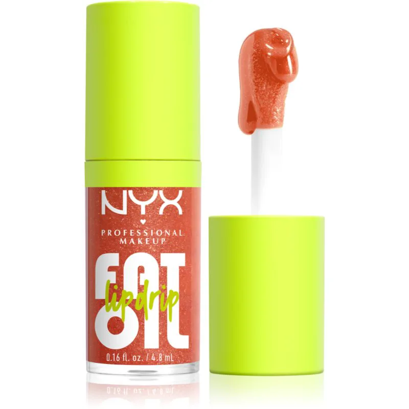 NYX Professional Makeup Fat Oil Lip Drip Έλαιο για τα χείλη απόχρωση 06 Follow Back 4,8 ml