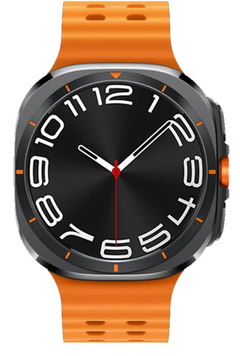 BIKKEMBERGS Smartwatch Flexone - BK-F8 Black case with Πορτοκαλί Rubber Strap