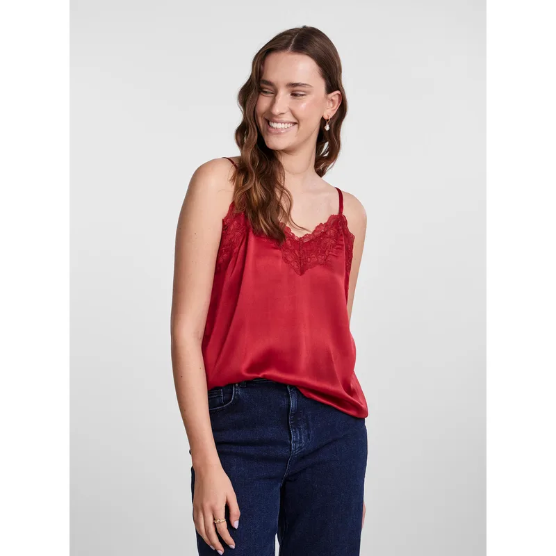 Pieces Πιτζάμα 17142952 Κόκκινο Regular Fit