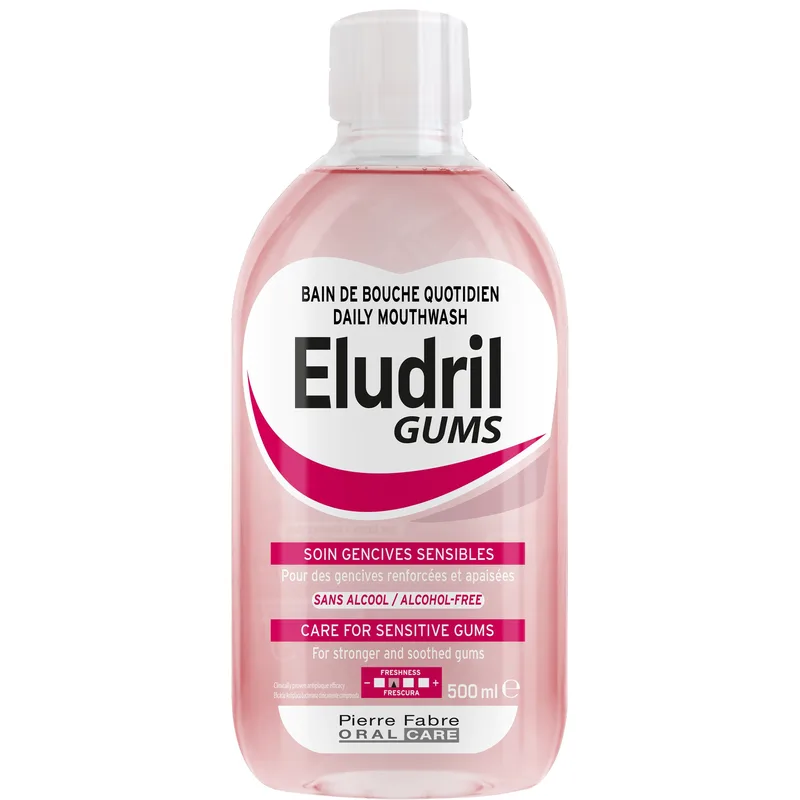 Eludril Gums Mouthwash for Sensitive Gums Στοματικό Διάλυμα για Καταπράυνση των Ευαίσθητων Ούλων 500ml