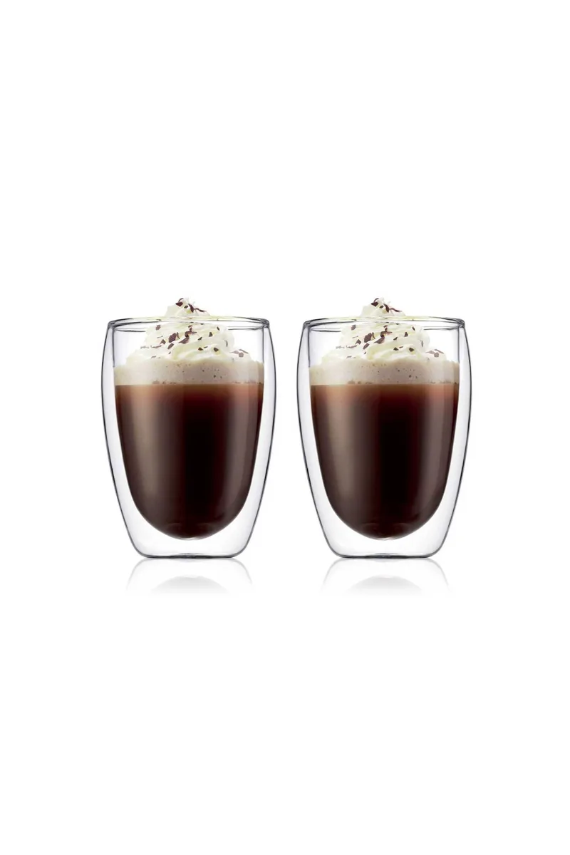 Bodum σετ ποτήρια double wall 350 ml διάφανο "Pavina" (2 τεμάχια) - 4559-10