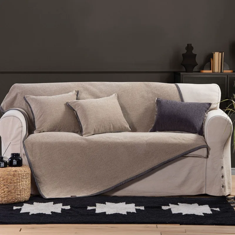 Ριχτάρι Τριθέσιου Nef-Nef Brand Μπεζ 170x300