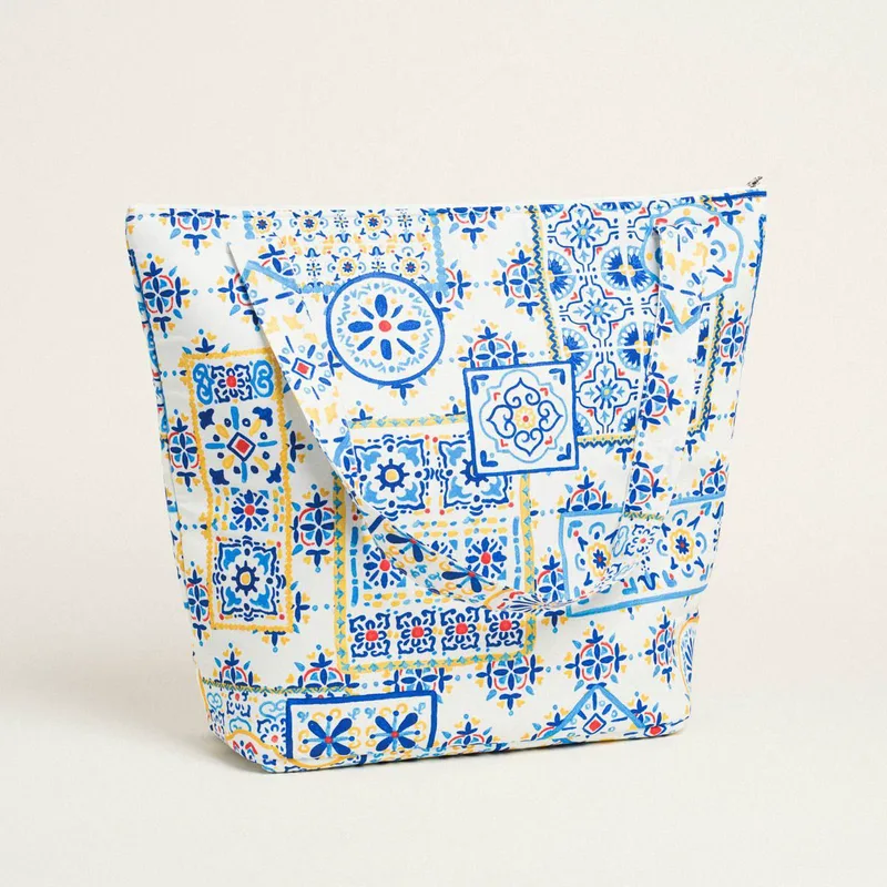 Beauty Home ΤΣΑΝΤΑ ΜΕ ΦΕΡΜΟΥΑΡ 53 X 43 cm ΑΖΟΥΛΕΖΟΥ