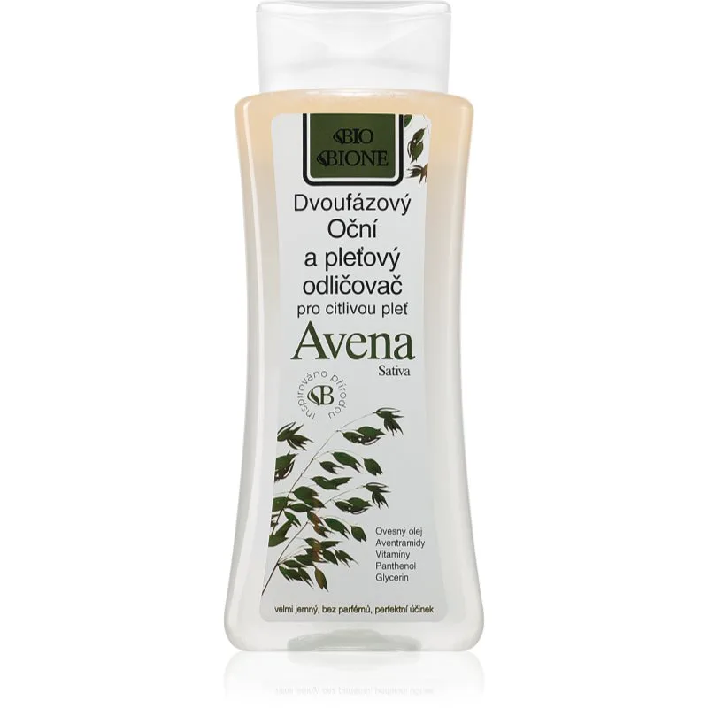 Bione Cosmetics Avena Sativa διφασικό ντεμακιγιάζ Για πρόσωπο και μάτια 255 ml