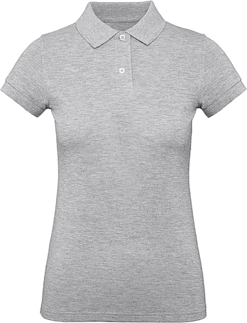 Γυναικειο Μπλουζακι Polο Inspire Organic B & C PW440 Heather Grey