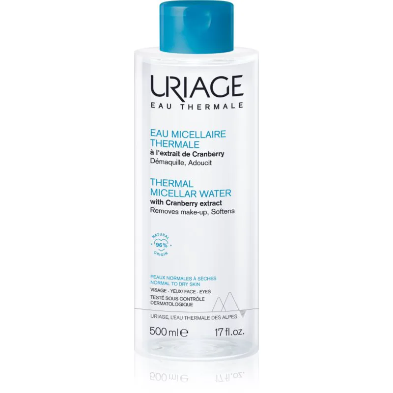 Uriage Hygiène Thermal Micellar Water - Normal to Dry Skin μικυλλιακό καθαριστικό νερό για κανονική έως ξηρή επιδερμίδα 500 ml
