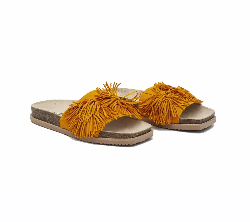 Δερμάτινα Πέδιλα Flat Art 2SS08