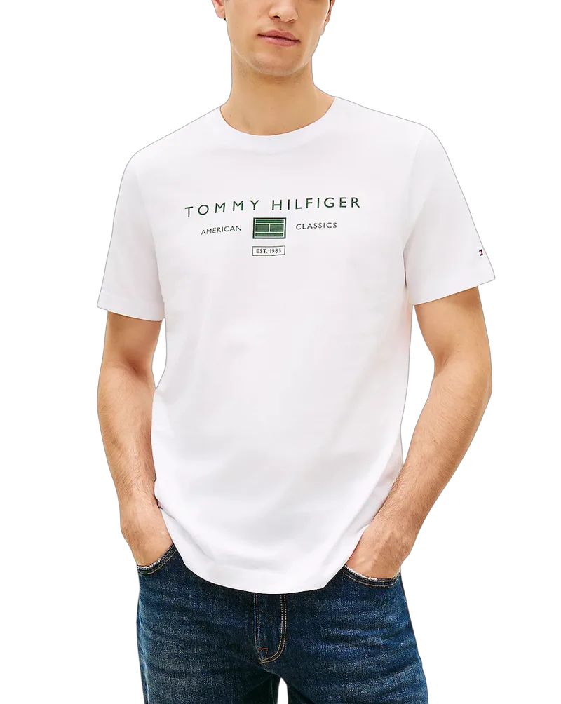 Ανδρικό T-shirt Λευκό Tommy Hilfiger MW0MW42365-YBR
