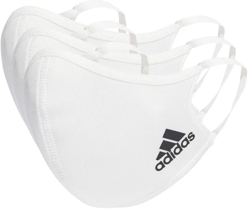 ΥΦΑΣΜΑΤΙΝΕΣ ΜΑΣΚΕΣ ADIDAS PERFORMANCE FACE COVER 3-PACK ΛΕΥΚΕΣ (S)