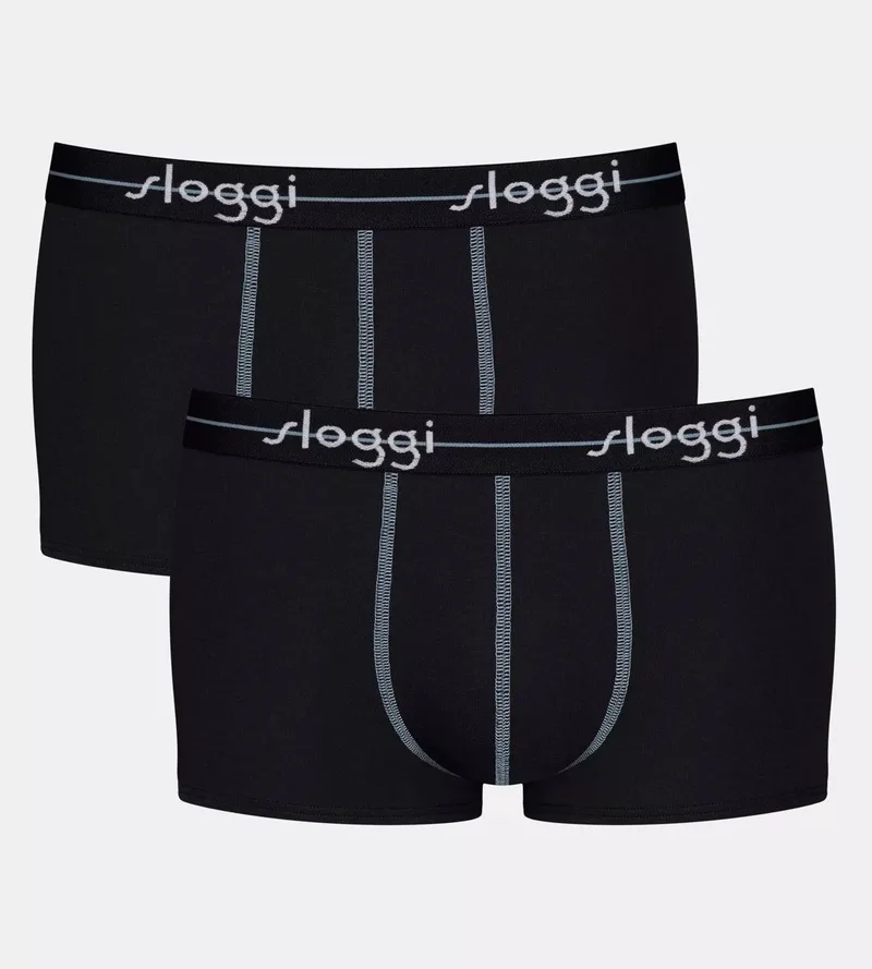 SLOGGI Ανδρικό Μπόξερ Hipster 2 Tεμάχια - Μαύρο