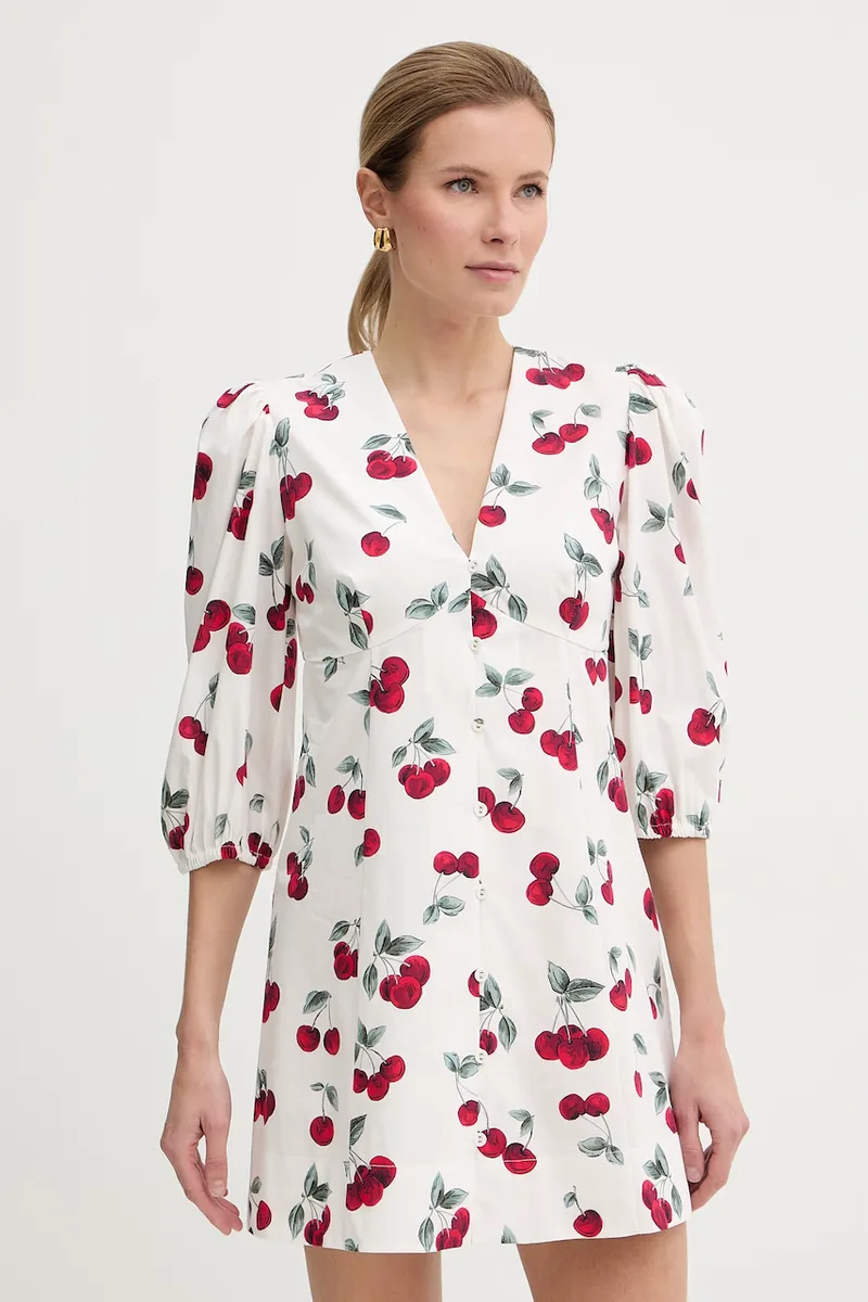 Twinset φόρεμα αμπίρ βαμβακερό