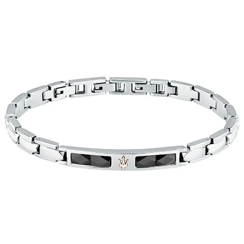 Ανδρικό βραχιόλι Maserati Ceramic Stainless Steel JM224ATZ40 JM224ATZ40 Ατσάλι