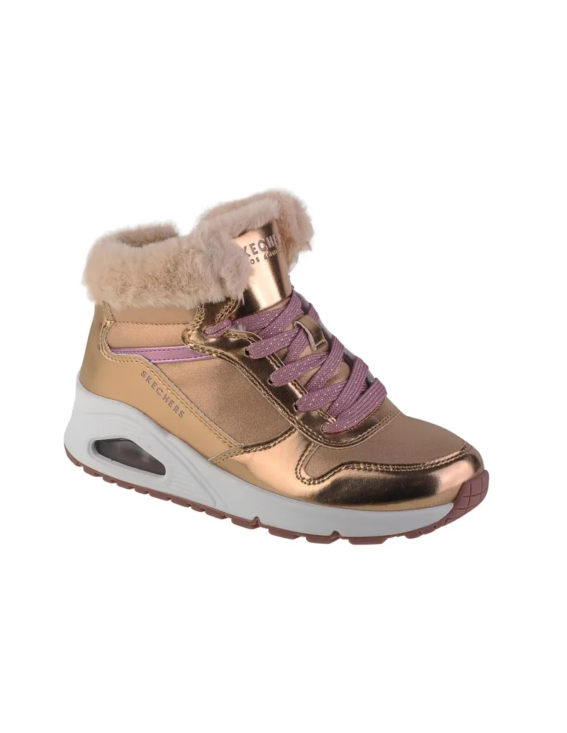 Skechers Cozy Παιδικά Μποτάκια Χρυσά 310518L-RSGD