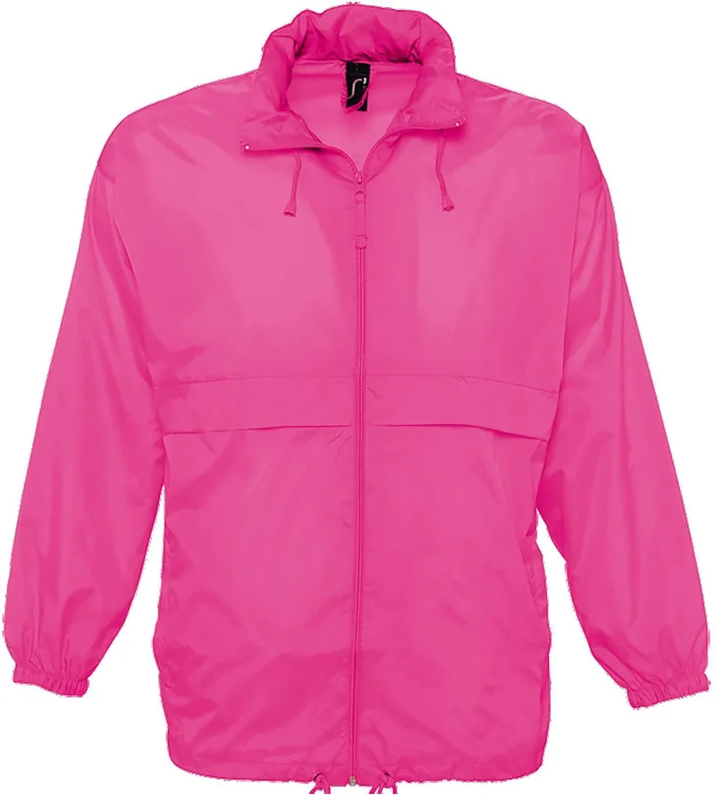 Unisex αντιανεμικό Surf SOLS 32000 Neon Ροζ 2