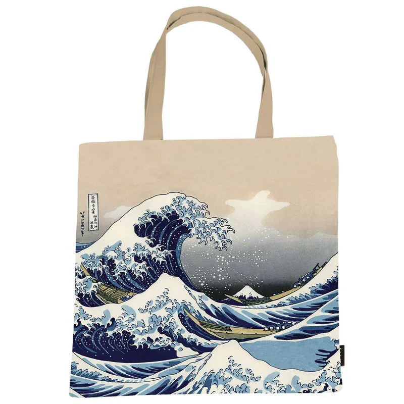 Τσάντα για ψώνια / Shopping bag Fridolin 38x40 cm - (Katsushika Hokusai - The great wave)