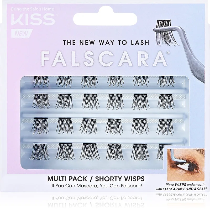 KISS Falscara Wisp False Eyelashes with Knot Shorty 24 Pieces