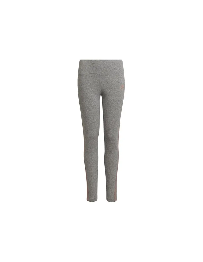Adidas Παιδικό Κολάν Μακρύ Γκρι 3 Stripes Cotton HD4368