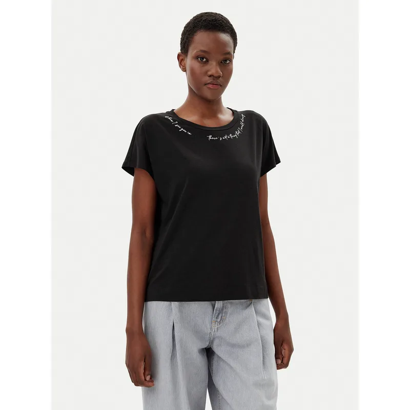 Liu Jo Sport T-Shirt TA5268 JS005 Μαύρο Regular Fit