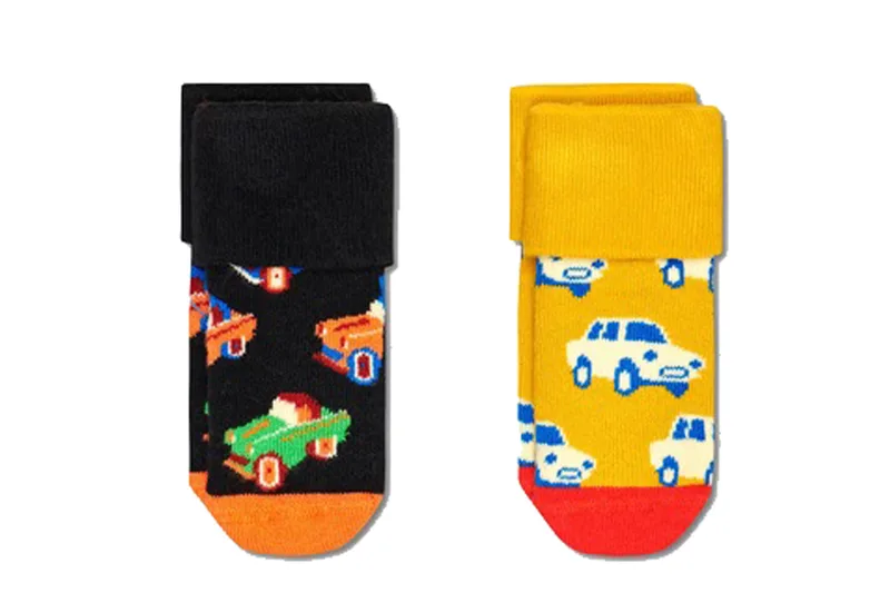 Κάλτσες Happy Socks 2-Pack Kids Car Terry KCAR45-9300-1000 Unisex Παιδικό