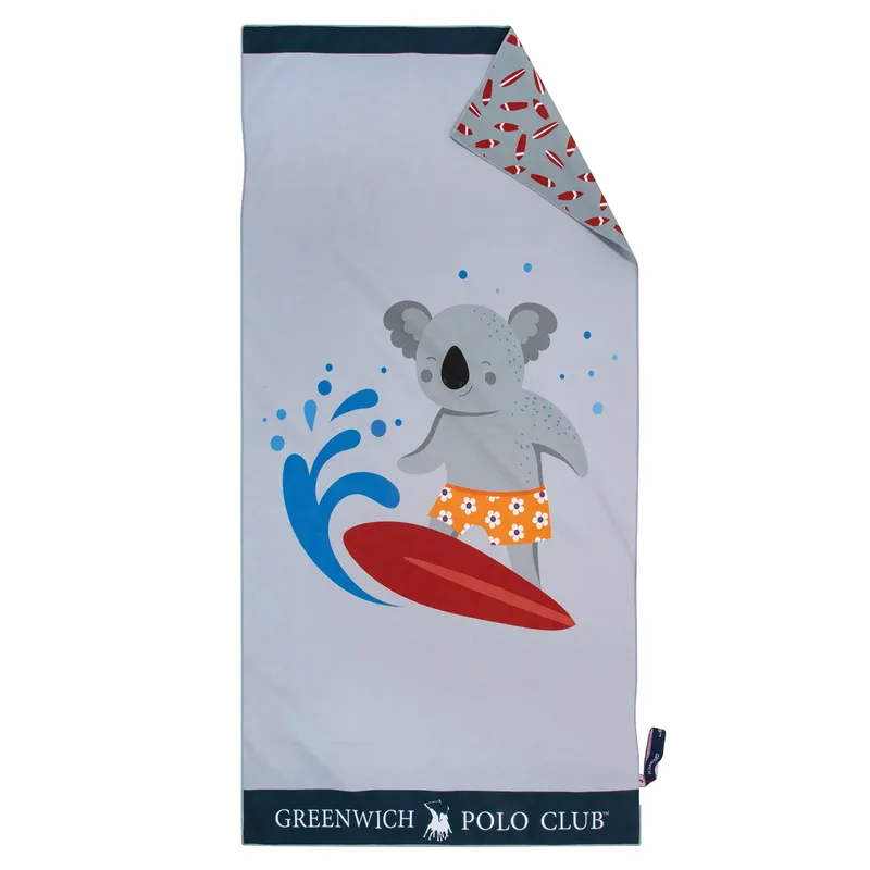 Greenwich polo club πετσετα θαλασσησ 70χ140 3882 κιτρινο, λευκο, μπλε