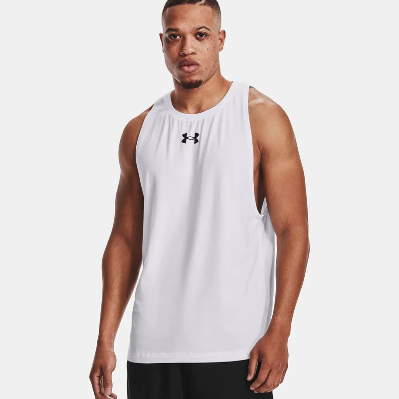 UNDER ARMOUR ZONE TANK ΑΣΠΡΟ