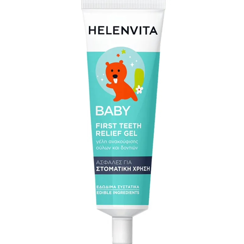 Helenvita Baby First Teeth Relief Gel Γέλη Άμεσης Ανακούφισης Ούλων & Δοντιών Από τις Ενοχλήσεις της Πρώτης Οδοντοφυΐας 30ml
