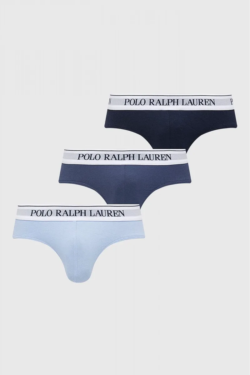 RALPH LAUREN UNDERWEAR ΕΣΩΡΟΥΧO ΣΕΤ 3-PACK BRIEFS ΜΠΛΕ-ΣΙΕΛ-ΡΑΦ ΜΠΛΕ