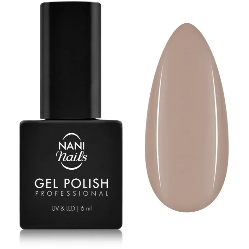 NaniNails NANI Professional τζελ βερνίκι νυχιών απόχρωση Light Coffee 6 ml