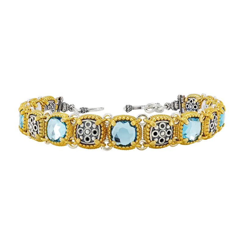 DIMITRIOS Βραχιόλι Διπλής Όψης με Swarovski Πέτρες B116-2