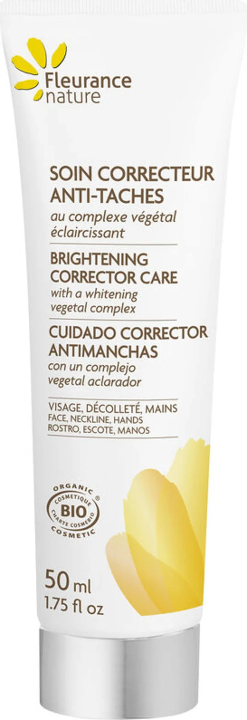 Fleurance Nature ORGANIC ANTI-SPOT CORRECTOR TREATMENT Face, décolleté and hands 50ml