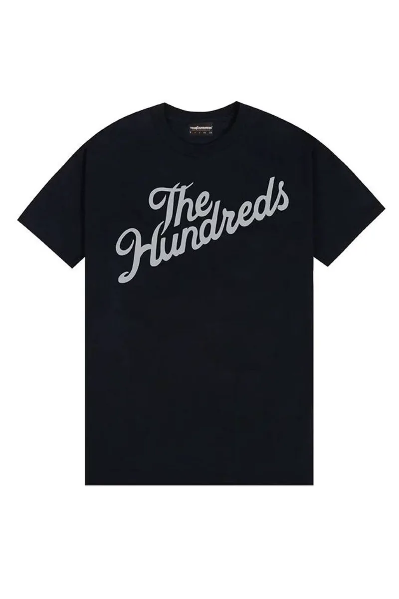 THE HUNDREDS T Shirts Slant Logo T-Shirt - ΜΑΥΡΟ-F23S101002-BLACK