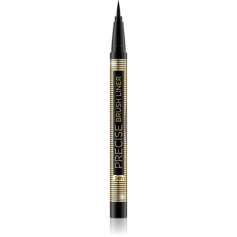Eveline Cosmetics Precise Brush Liner λάινερ ματιών σε στυλό απόχρωση Black 6 ml