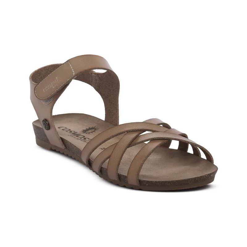 Σανδάλια χωρίς τακούνι Cosmos Comfort TAUPE
