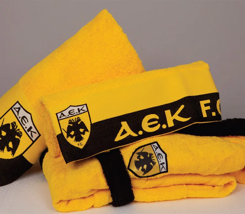 Πετσέτα Προσώπου (50x100) Palamaiki Official Team Licenced Α.Ε.Κ. 1924 TOWEL Yellow (50x100) -Αεκ