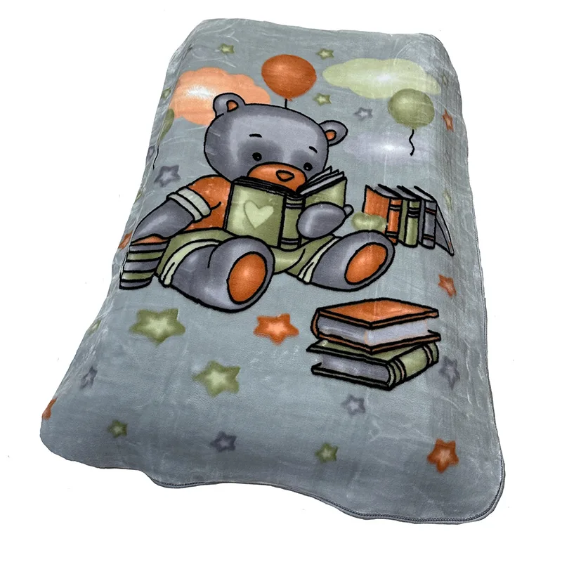 Κουβέρτα Βελουτέ Κούνιας 110X140 Dimcol Studying Bear 38 (110x140)