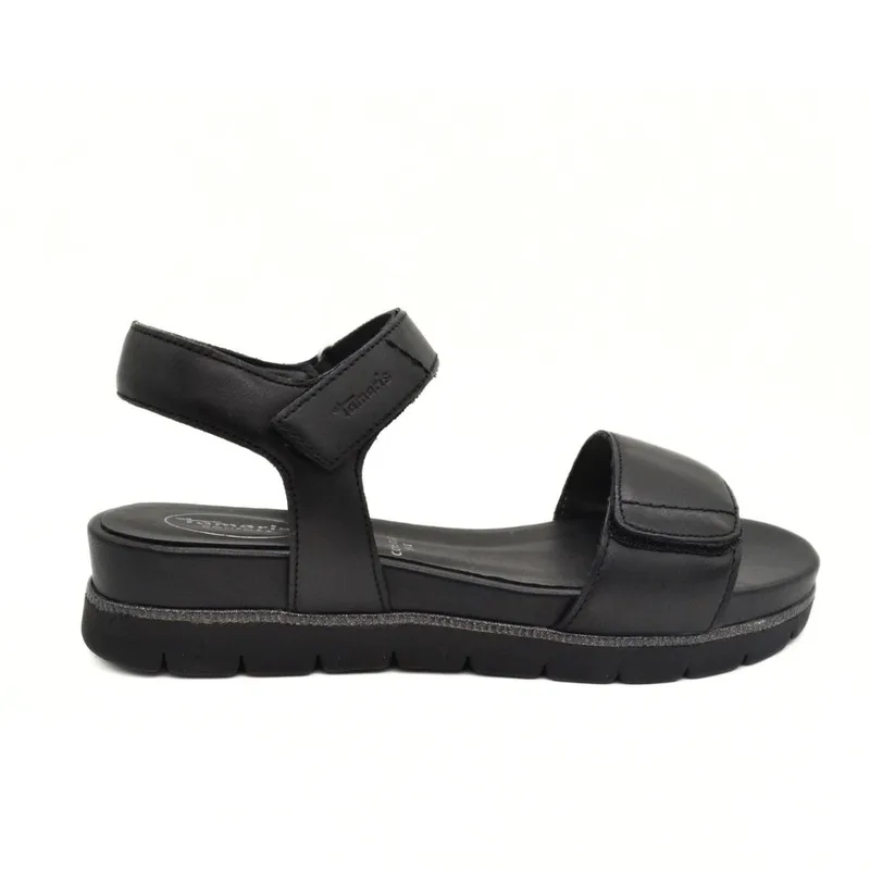 Tamaris COMFORT ΣΑΝΔΑΛΙΑ 8-88710-42 022 BLACK NAPPA