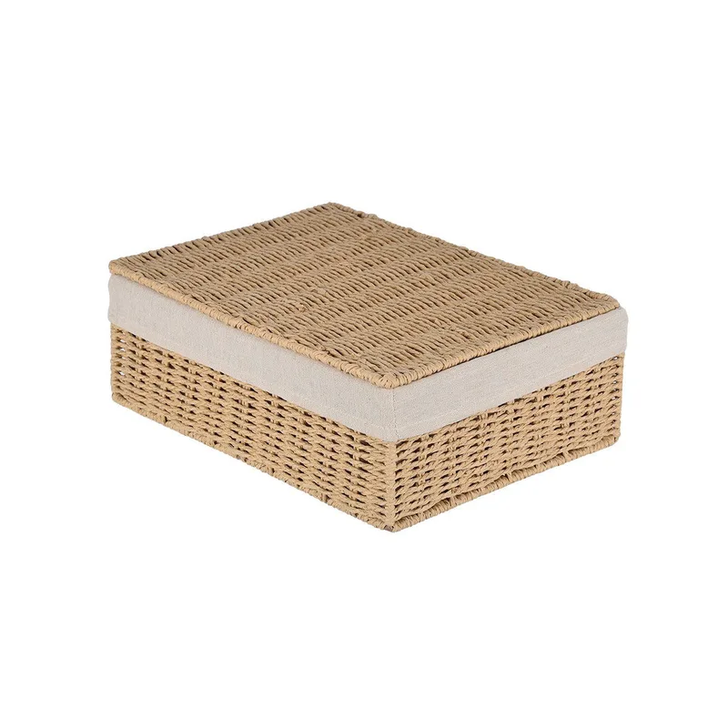Estia Κουτί Αποθήκευσης & Οργάνωσης Botanica 32X24X12Cm Με Εσωτερική Επένδυση & Καπάκι
