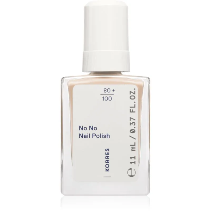 Korres No No Nail Polish περιποιητικό βερνίκι νυχιών απόχρωση 04 Jelly Peach 11 ml