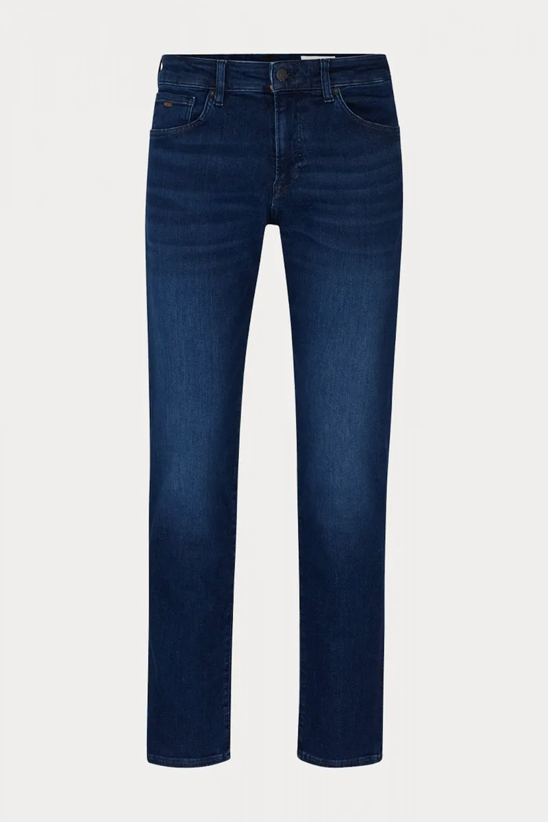 BOSS CASUAL ΠΑΝΤΕΛΟΝΙ JEANS DELAWARE BC-C SLIM FIT SOFT MOTION ΜΠΛΕ