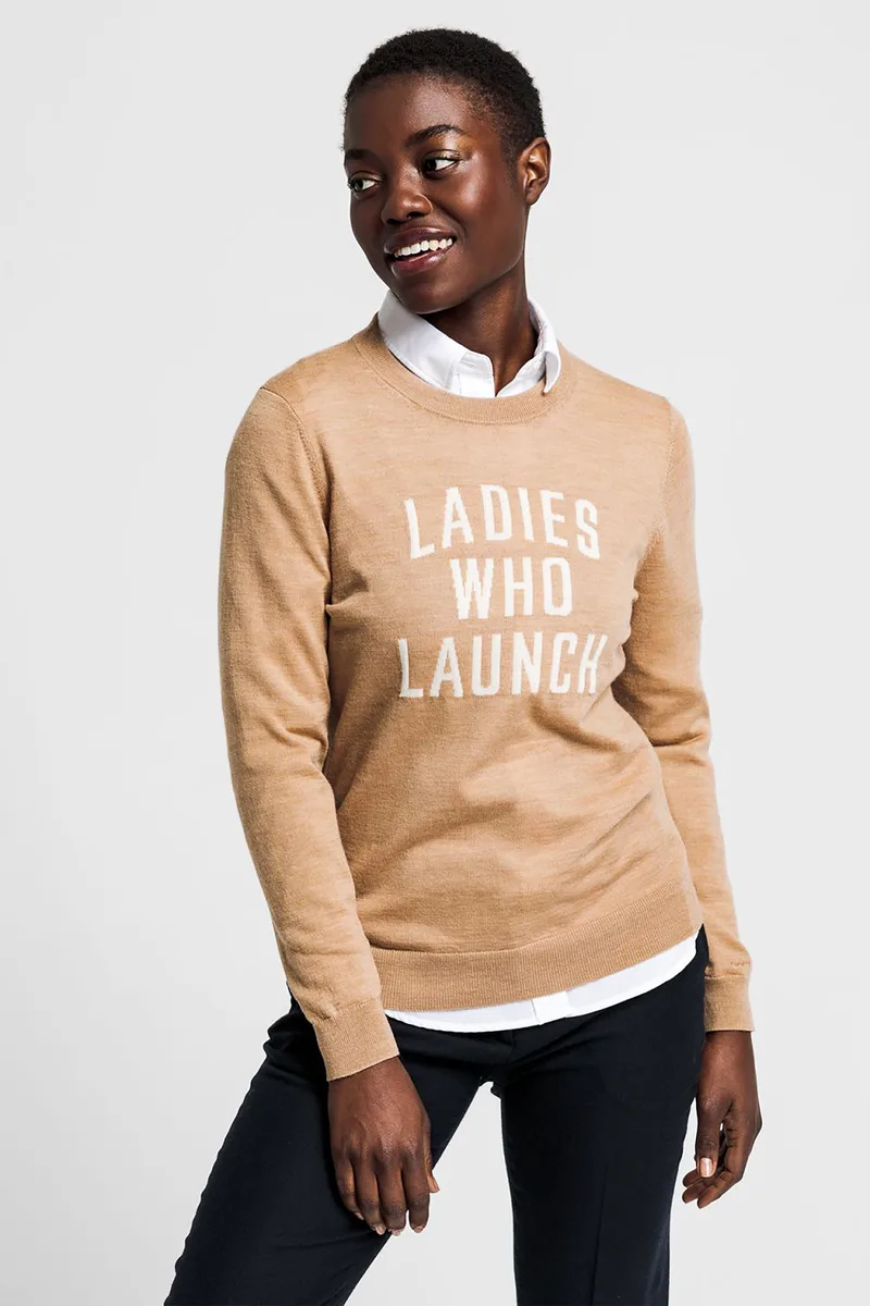 Gant γυναικεία πλεκτή μπλούζα "Ladies Message" - 4801125 Καμηλό