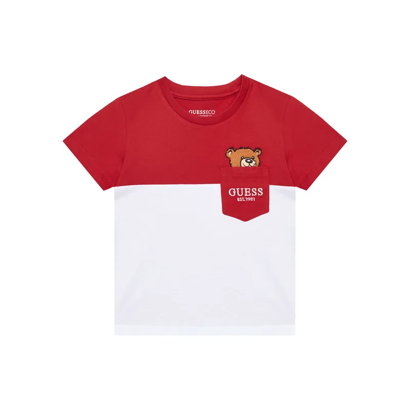 Guess T-Shirt N5YI11 K8HM4 Κόκκινο Regular Fit