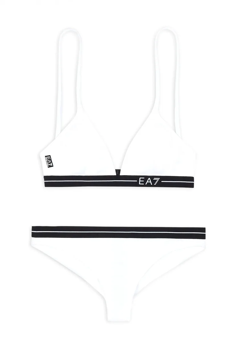 ARMANI 7 ΜΑΓΙΟ ΜΠΙΚΙΝΙ LOGO ΛΕΥΚΟ