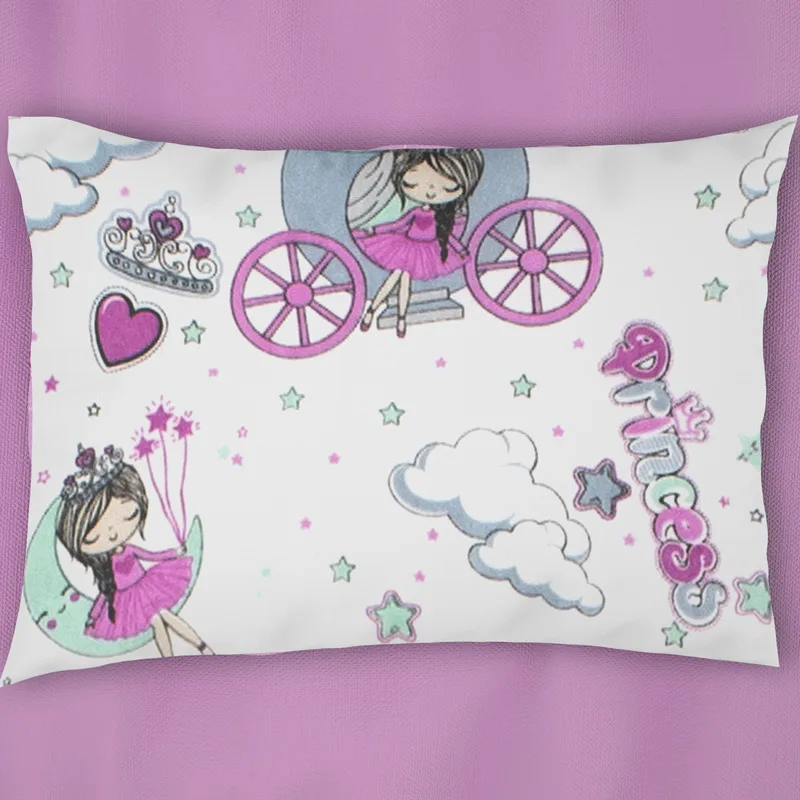 Βρεφική Μαξιλαροθήκη 35x45 Dimcol Princess 389 Lilac