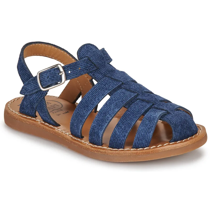 Σανδάλια χωρίς τακούνι Pom d'Api PLAGE-STITCH DAD