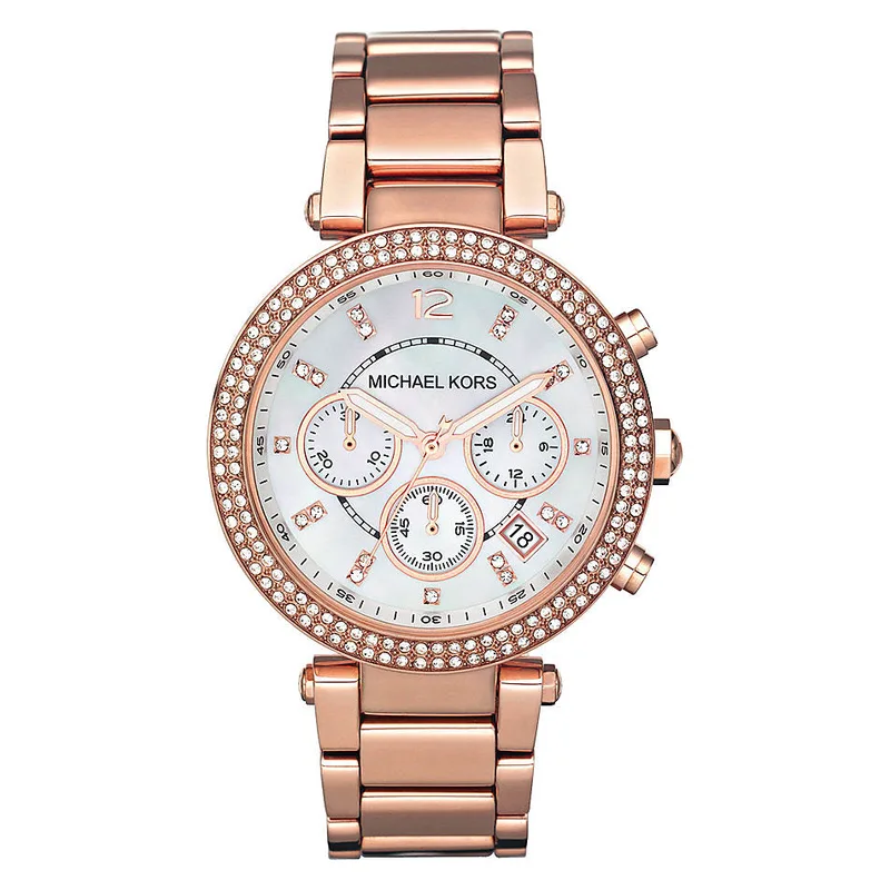 Watch Michael Kors Woman MK5491 (39MM) Ροζ Χρυσό