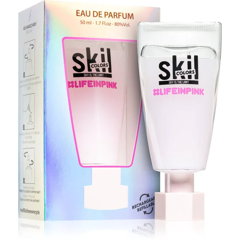 Skil Colors Life in Ροζ Eau de Parfum για γυναίκες 50 μλ