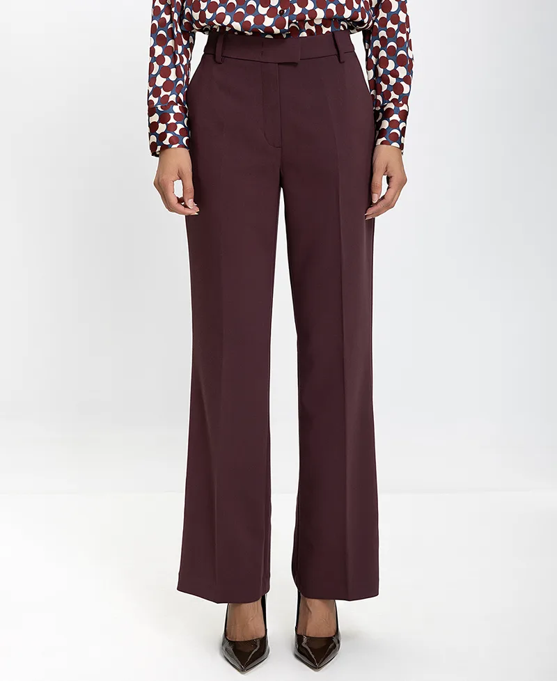 Gerry Weber Γυναικείο Παντελόνι Straight Fit Με Πιέτες