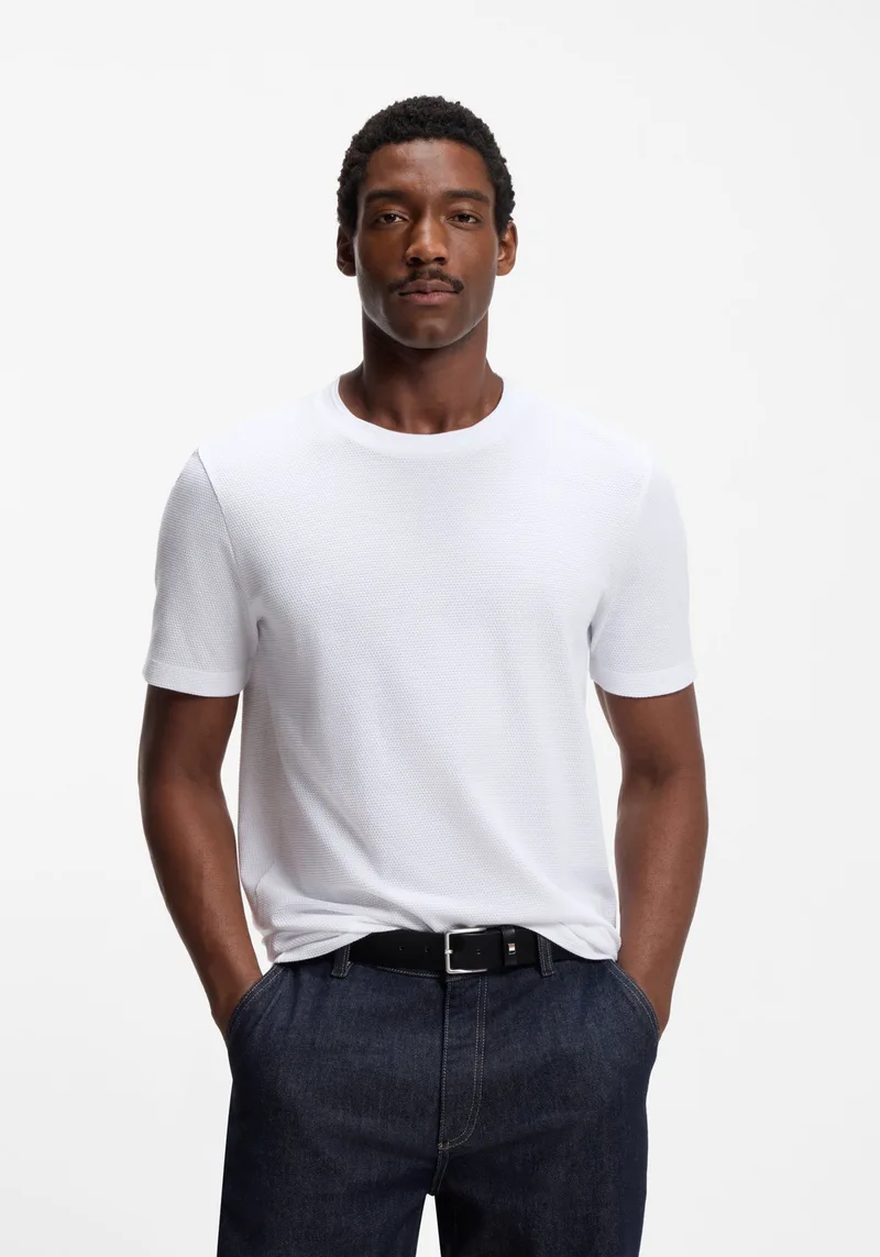 BOSS Κοντομάνικη T-shirt Tiburt 240 - 50452680 100 White